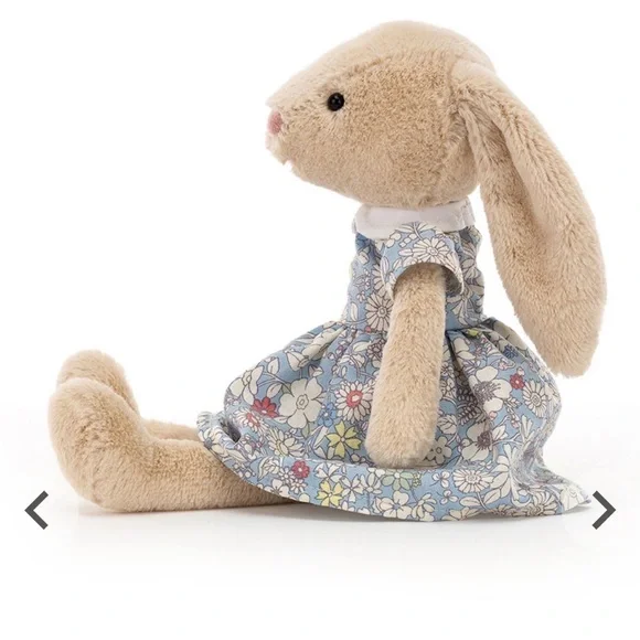 NWT Retired Floral Lottie Bunny Plush Bunny
